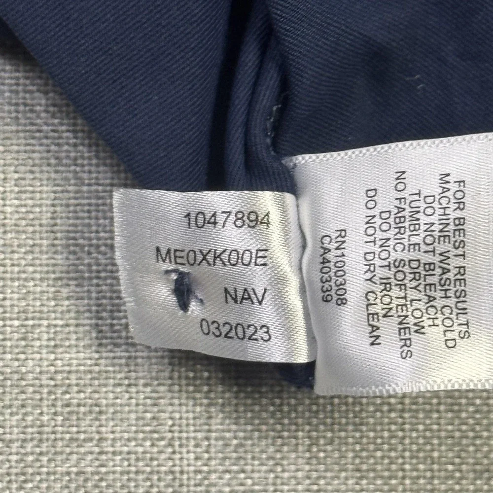 Peter Millar Solid Performance Jersey Polo Golf Shirt Mens Medium Navy Blue